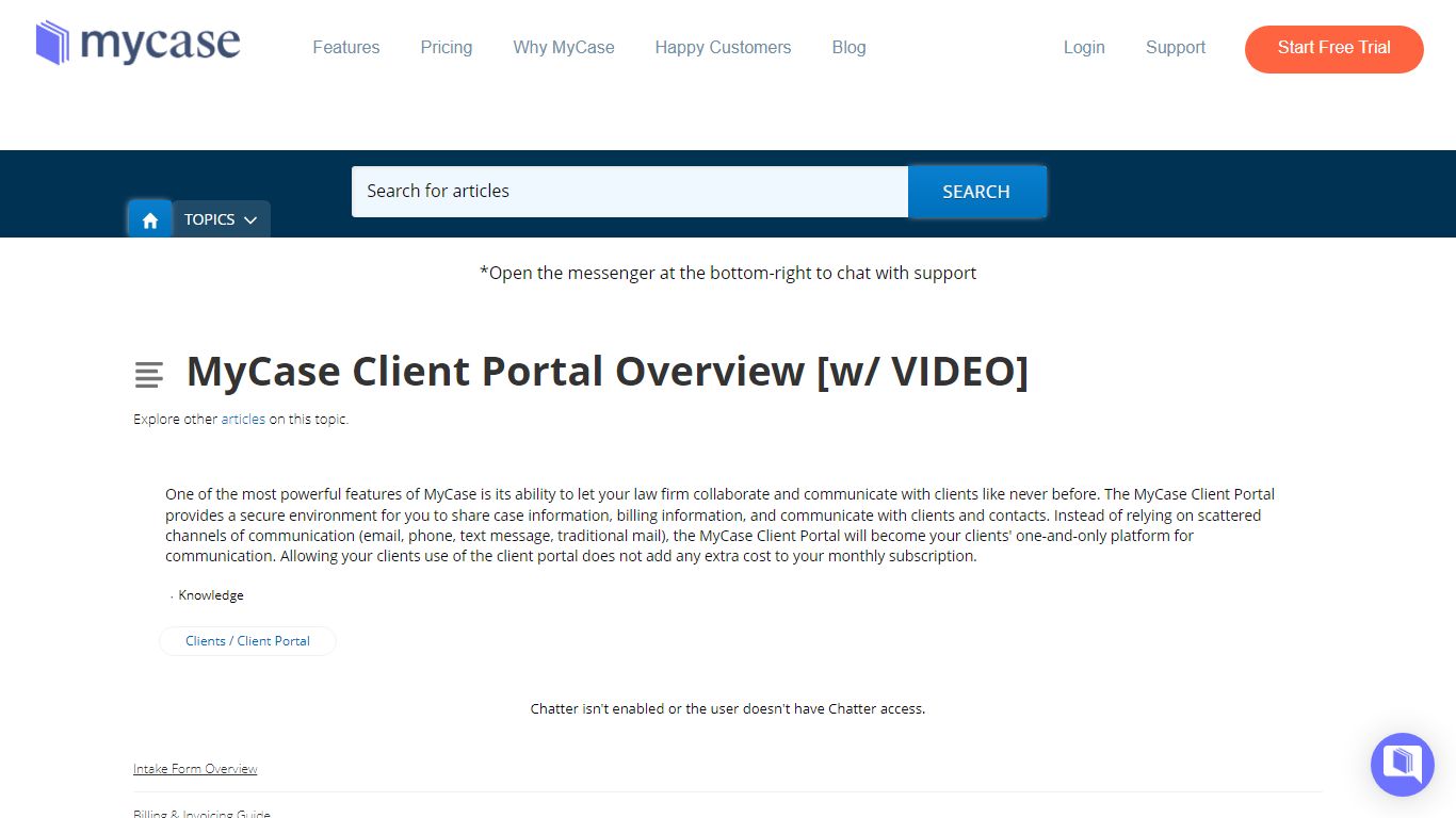 Articles MyCase Client Portal Overview [w/ VIDEO]